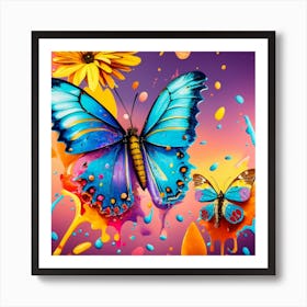 Butterfly Painting Art Print