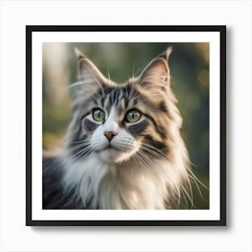 Portrait Of A Cat 12 Art Print