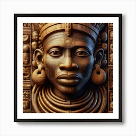 African Head Art Print