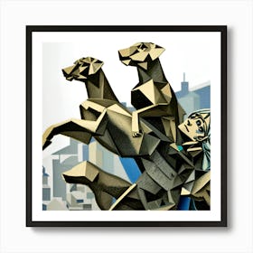 Origami Art Art Print