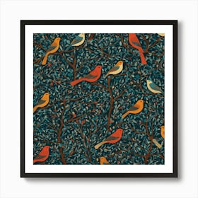 Birds In The Trees Art Print