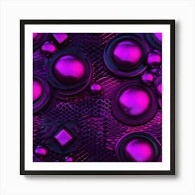 Fusia spots Art Print