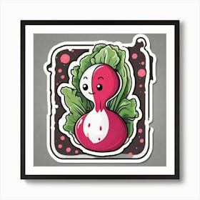 Radish Sticker 3 Art Print