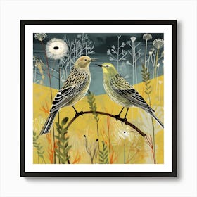 Bird In Nature Yellowhammer 1 Art Print