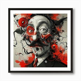 'The Clown' 2 Art Print