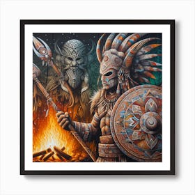 Indian Warriors Art Print