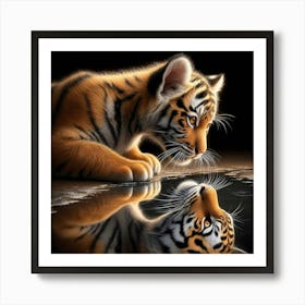 Tiger Cubs Art Print