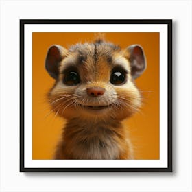 Cute Chipmunk Art Print