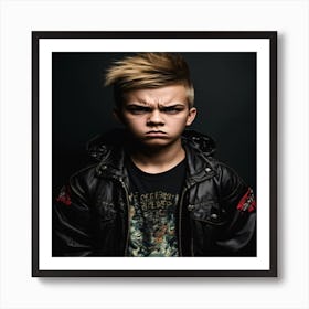 Young Man With Mohawk Art Print