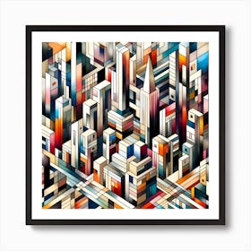 Abstract Cityscape Art Print