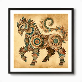 Arabesque Horse Art Print