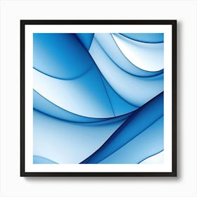 Abstract Blue Background 2 Art Print