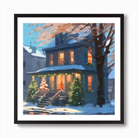 Christmas House 30 Art Print