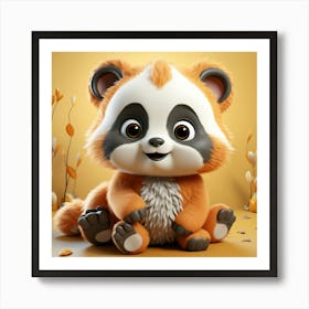 Red Panda 8 Art Print