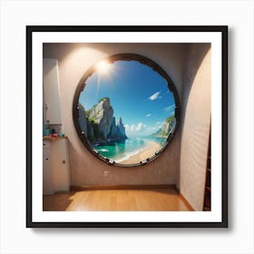 Round Window Art Print