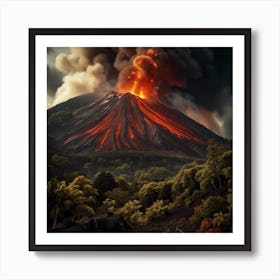 Volcanic Eruption Art Print