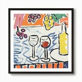 Summer Wine Matisse Style 2 Art Print