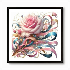 Pink Rose 5 Art Print