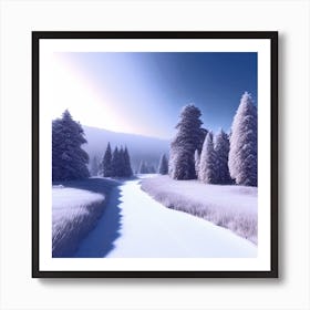 Winter Landscape 74 Art Print