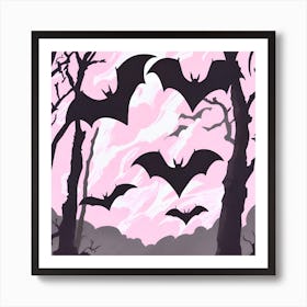 Bats In The Sky Art Print