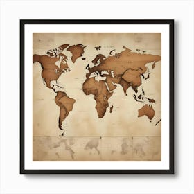 World Map Stock Videos & Royalty-Free Footage 6 Art Print