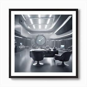 Create A Cinematic, Futuristic Appledesigned Mood With A Focus On Sleek Lines, Metallic Accents, And A Hint Of Mystery 7 Art Print