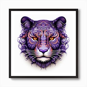 Purple Tiger Art Print