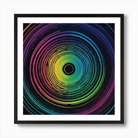 Rainbow Swirl Art Print