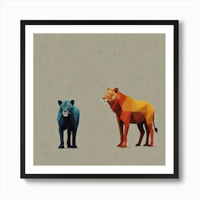 Lions Art Print