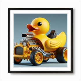 Rubber Duck Car 2 Art Print