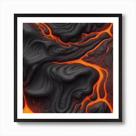 Lava Flow 2 Art Print