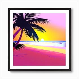 Beach Sunset 2 Art Print