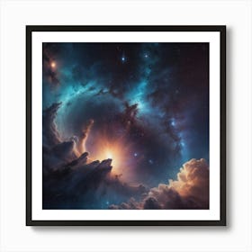 Nebula In Space Art Print