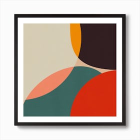 Bauhaus Modern Bold 4 Square Art Print