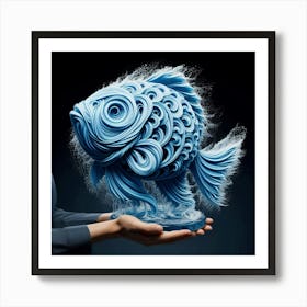 Blue Fish Art Print