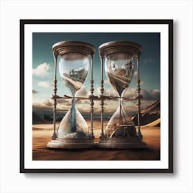 Post Modern Society Hourglass 7 Art Print