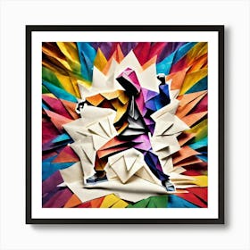 Origami Dancer 75 Art Print