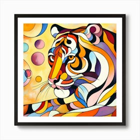 Abstract Tiger 3 Art Print