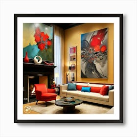 Living Room Art Art Print