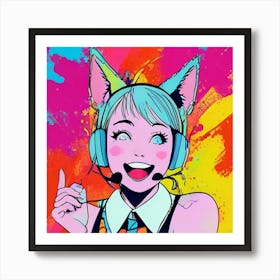 Gamer Girl Art Print