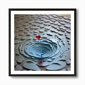 Heart In A Hole Art Print