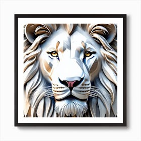 Lion Head 49 Art Print