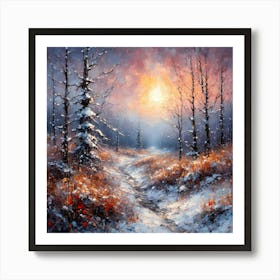 Silent Winter Dawn Art Print