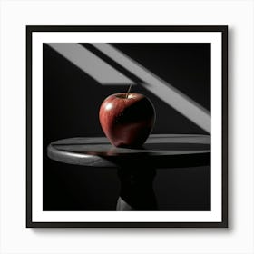 Apple On A Table Art Print