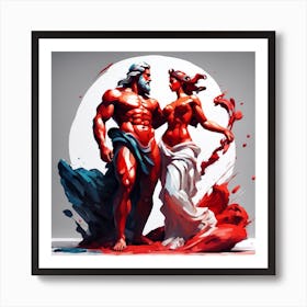 Zeus and Hera Art Print