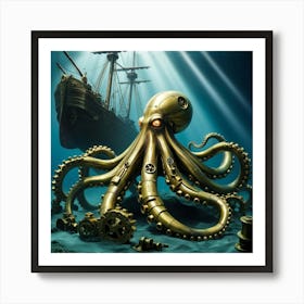 Phoenix Mechanical Octopus A Giant Art Print