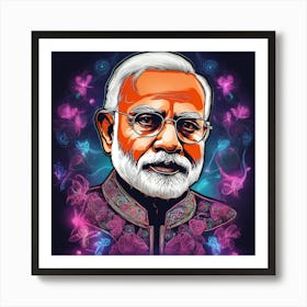 Narendra Modi 3 Art Print