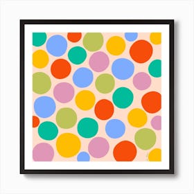 Happy Square Art Print