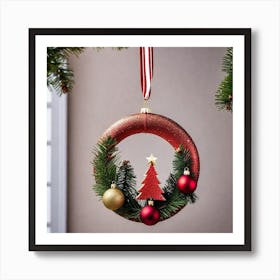 Christmas Wreath Art Print