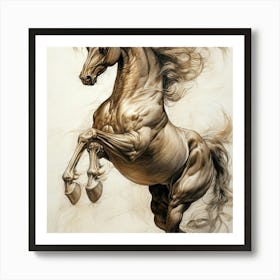 Horse Galloping Art Print